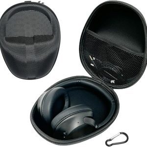 حقيبة سفر صلبة عالمية صلبة لسماعات سوني ZX Series MDR WH، Bose QuietComfort QC Ultra 45 35، JBL Tune Live، Sennheiser HD Beats Studio Pro Thor Sentey LS Skullcandy Crusher Evo (أسود)